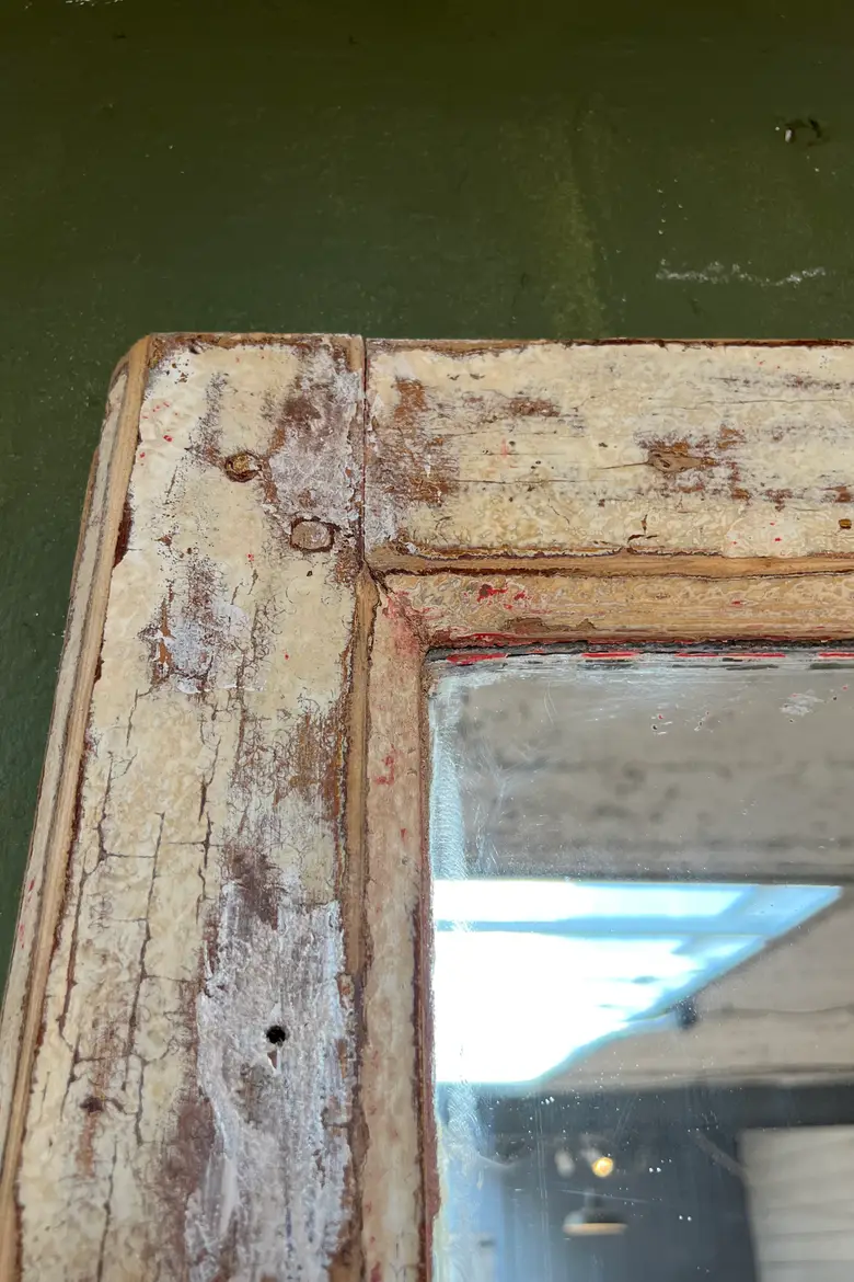 Ancien miroir patiné Début XXème