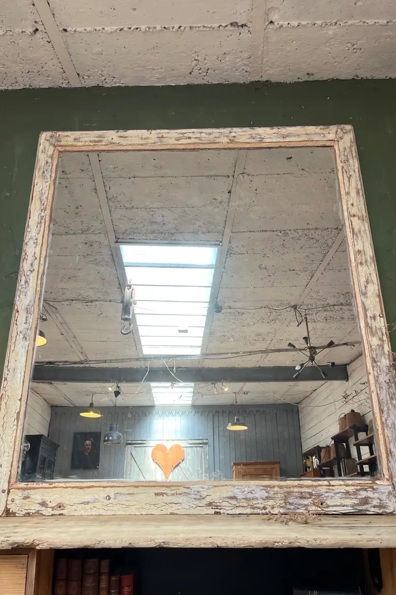 Ancien miroir patiné Début XXème