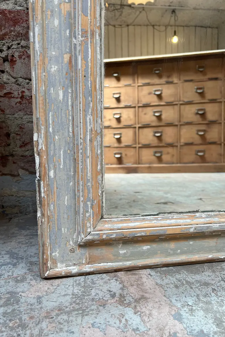 Ancien miroir patiné Début XXème