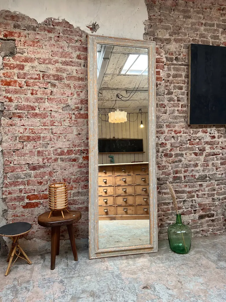 Ancien miroir patiné Début XXème