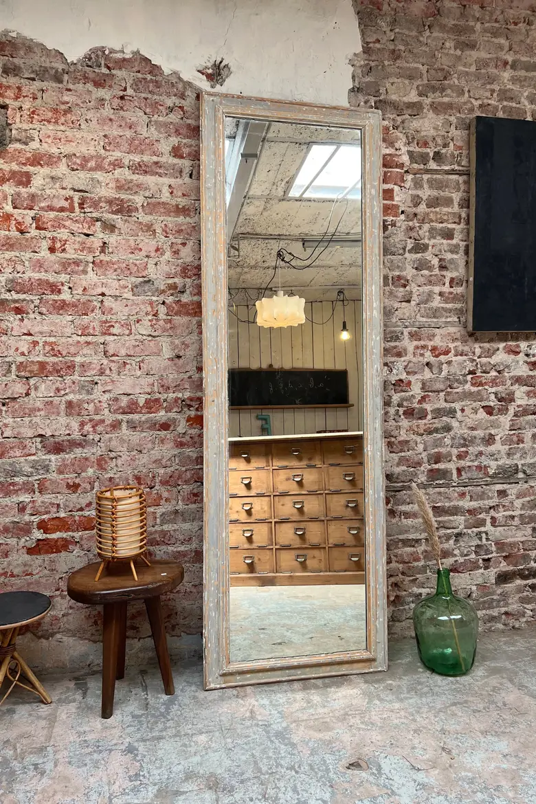 Ancien miroir patiné Début XXème
