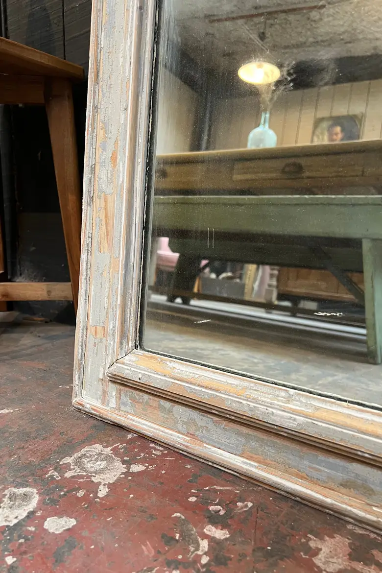 Ancien miroir patiné Début XXème