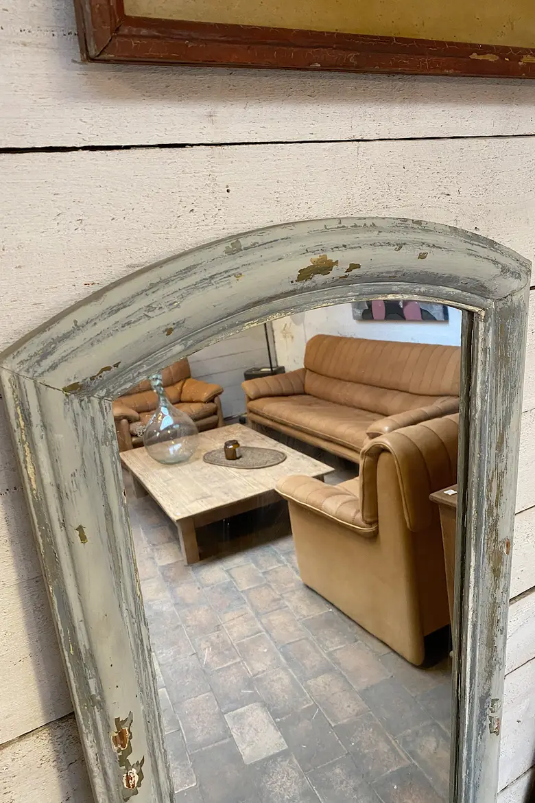 Ancien miroir patiné Début XXème