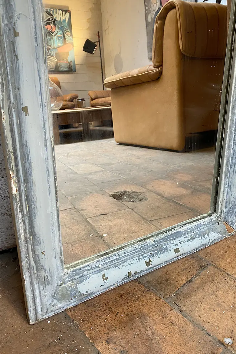 Ancien miroir patiné Début XXème