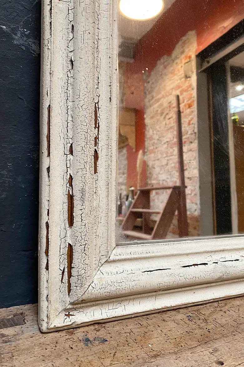 Ancien miroir patiné Début XXème