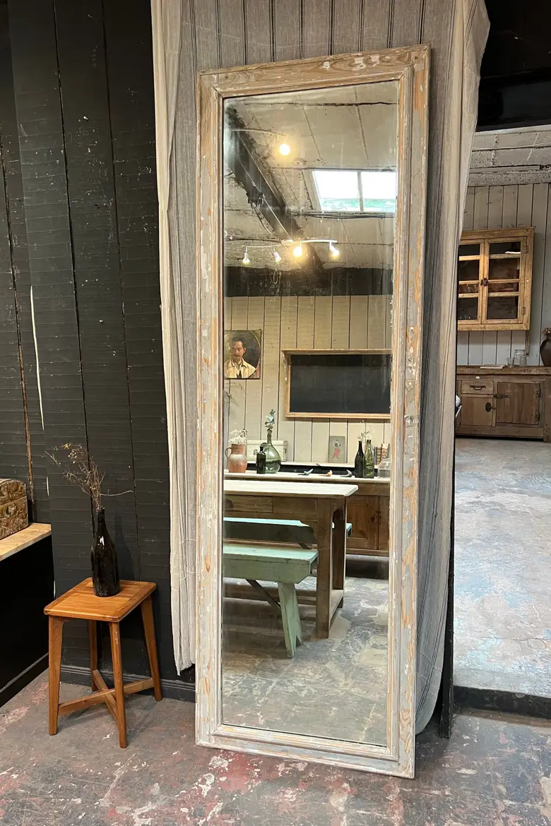 Ancien miroir patiné Début XXème