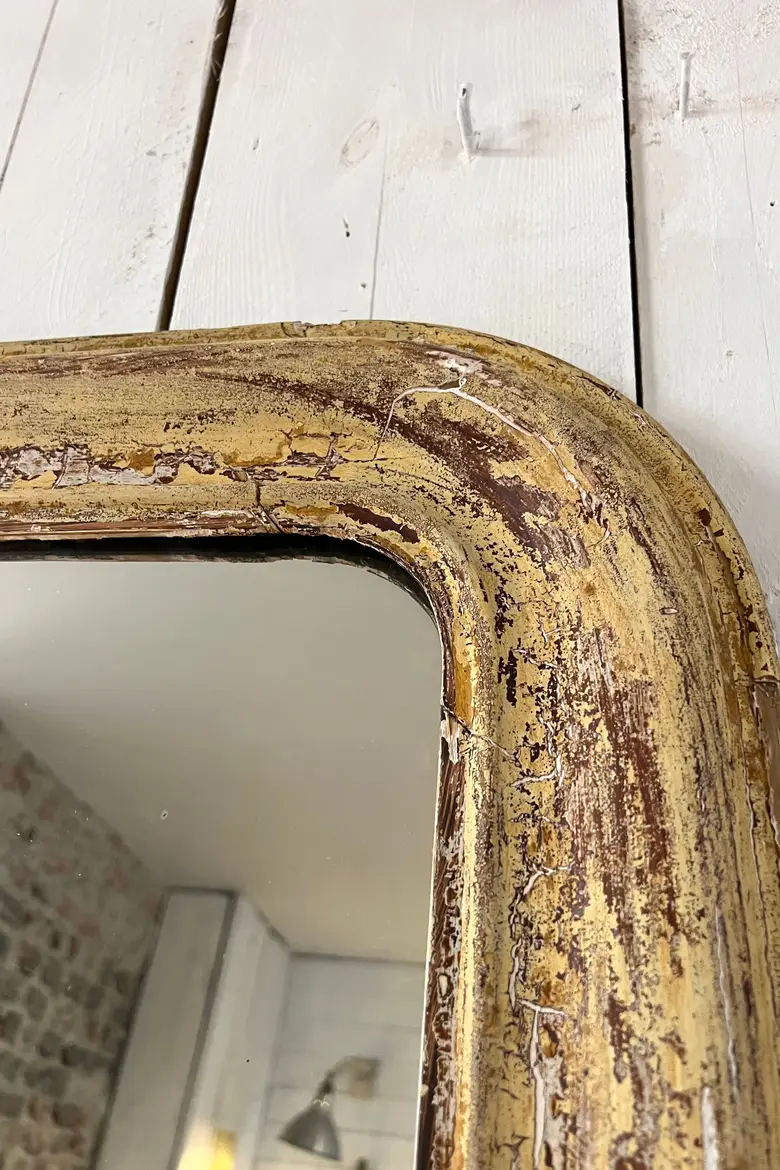 Ancien miroir patiné Début XXème