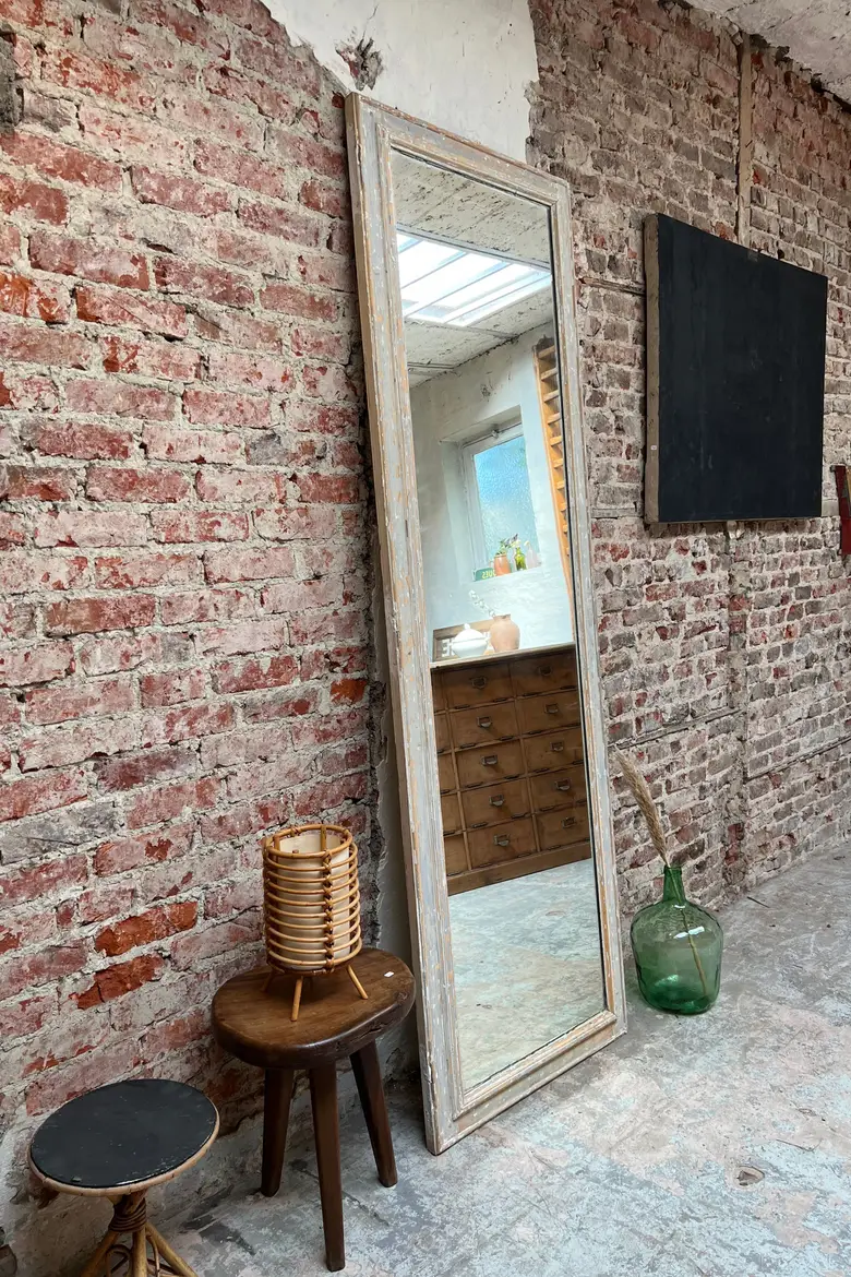 Ancien miroir patiné Début XXème