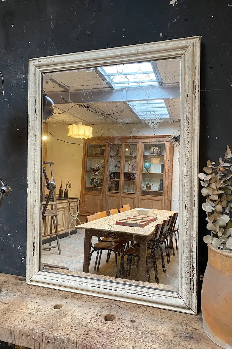 Ancien miroir patiné Début XXème