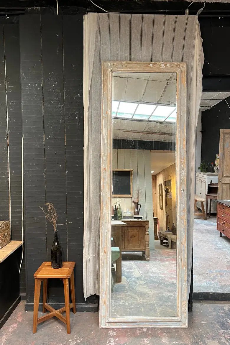 Ancien miroir patiné Début XXème
