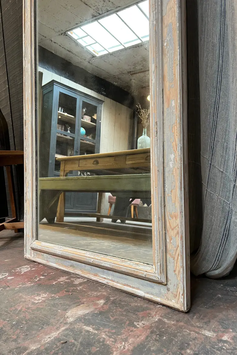 Ancien miroir patiné Début XXème