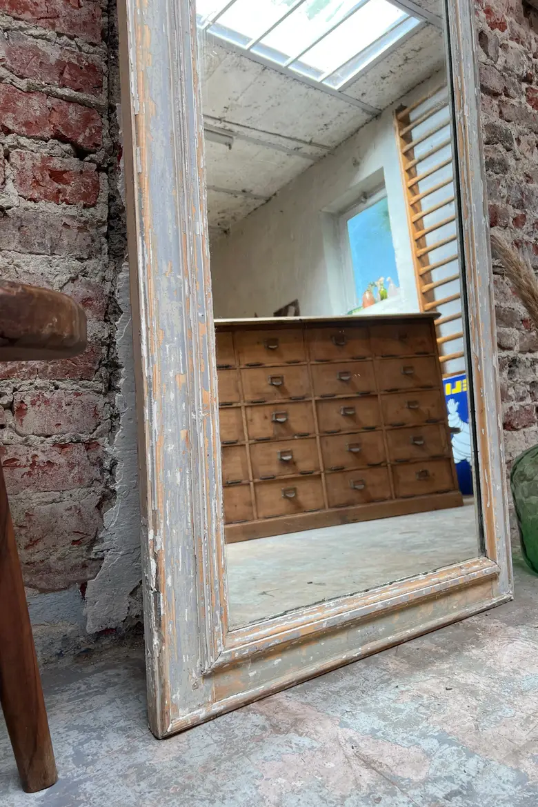 Ancien miroir patiné Début XXème