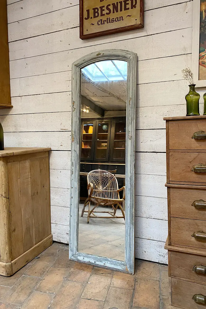 Ancien miroir patiné Début XXème