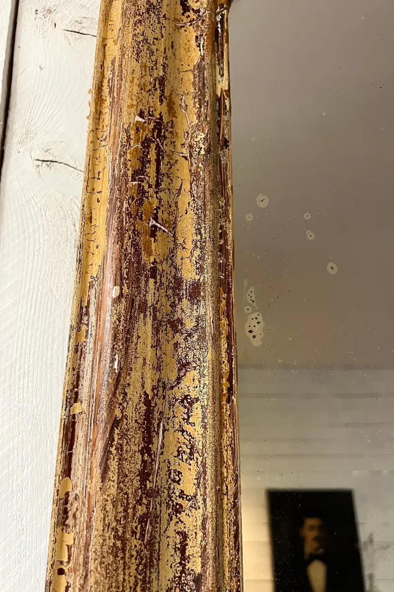 Ancien miroir patiné Début XXème