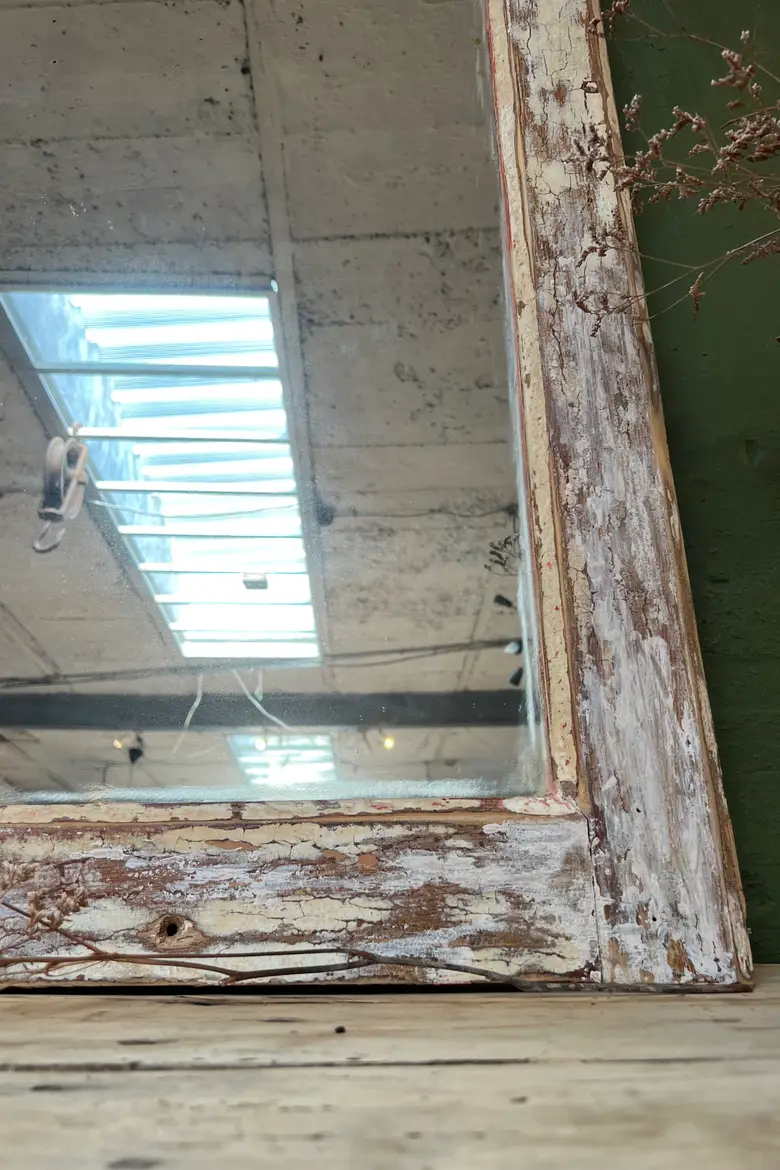 Ancien miroir patiné Début XXème