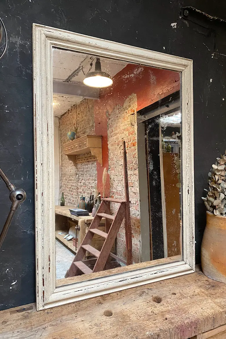 Ancien miroir patiné Début XXème