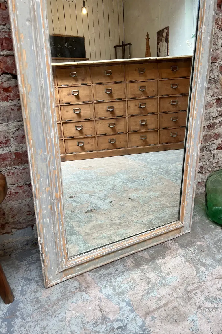 Ancien miroir patiné Début XXème