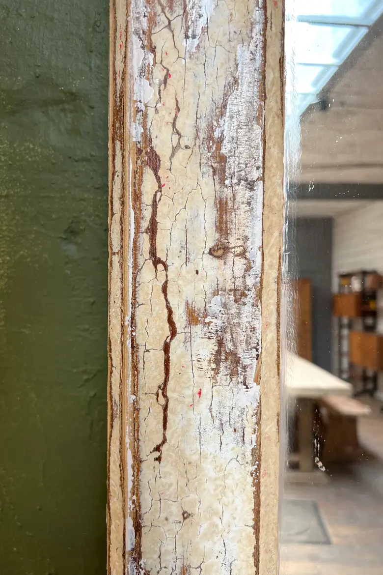 Ancien miroir patiné Début XXème