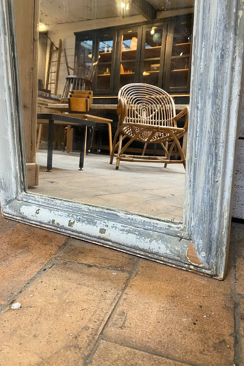 Ancien miroir patiné Début XXème