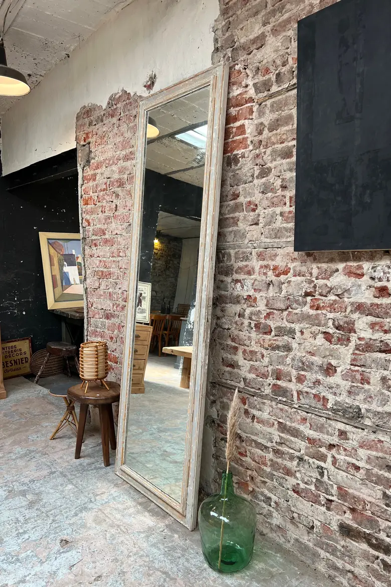 Ancien miroir patiné Début XXème