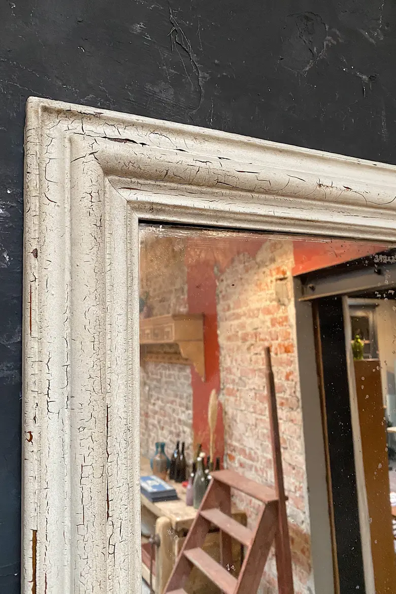 Ancien miroir patiné Début XXème