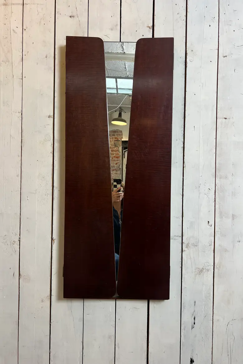 Ancien miroir triptyque - Années 70