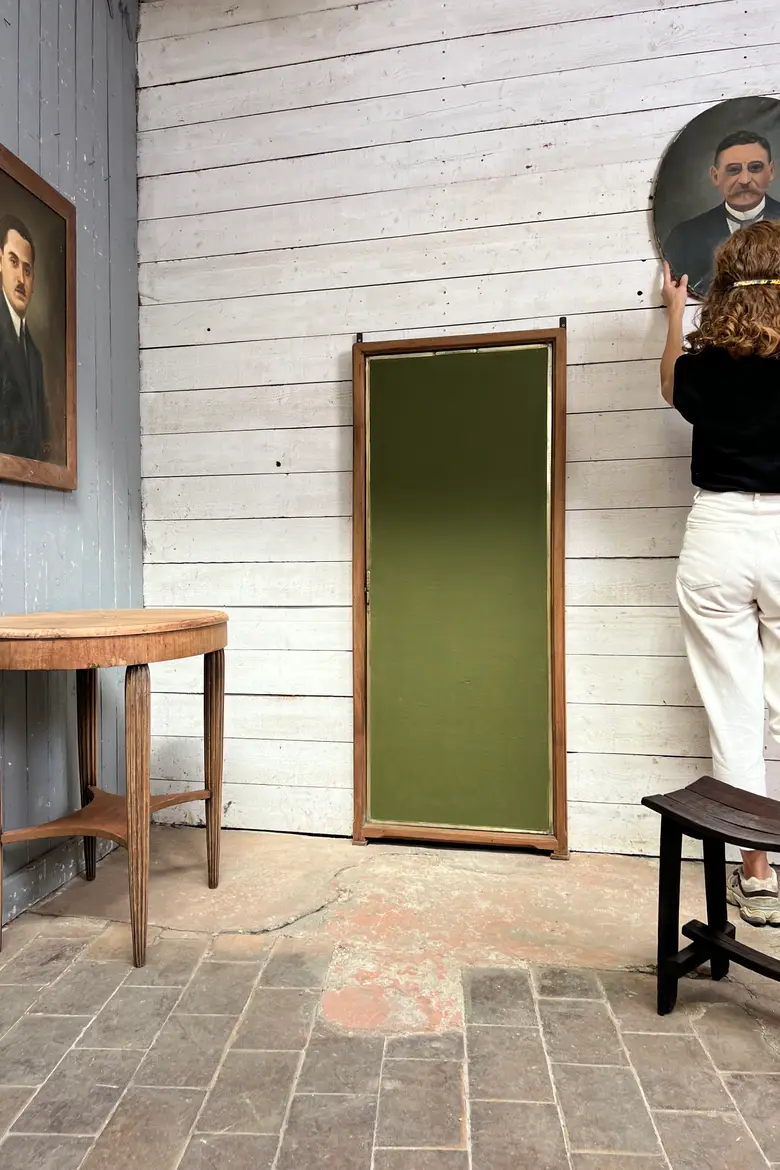 Ancien miroir triptyque Brot