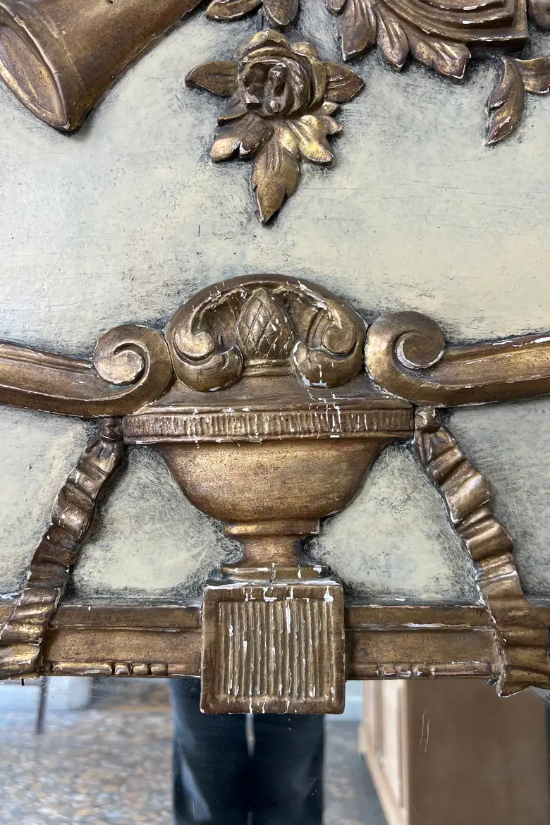 Ancien miroir trumeau de style Louis XVI – Début XXe