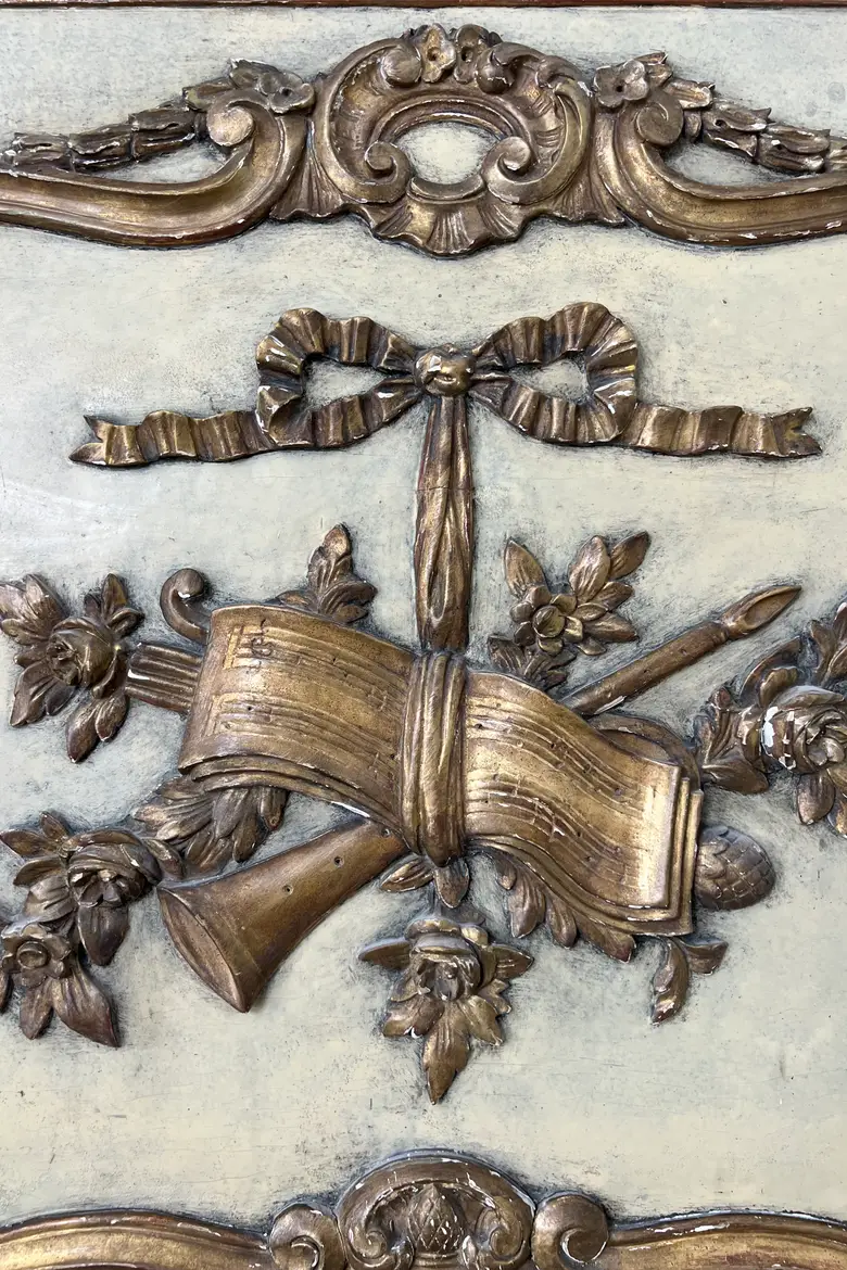 Ancien miroir trumeau de style Louis XVI – Début XXe
