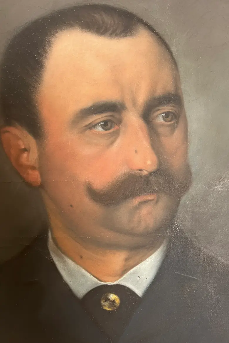 Ancien portrait d’ancêtre 1900
