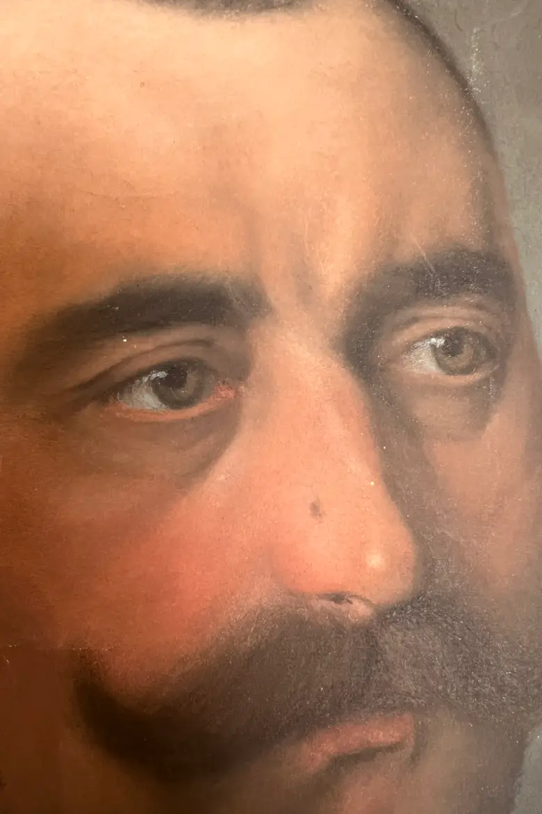 Ancien portrait d’ancêtre 1900