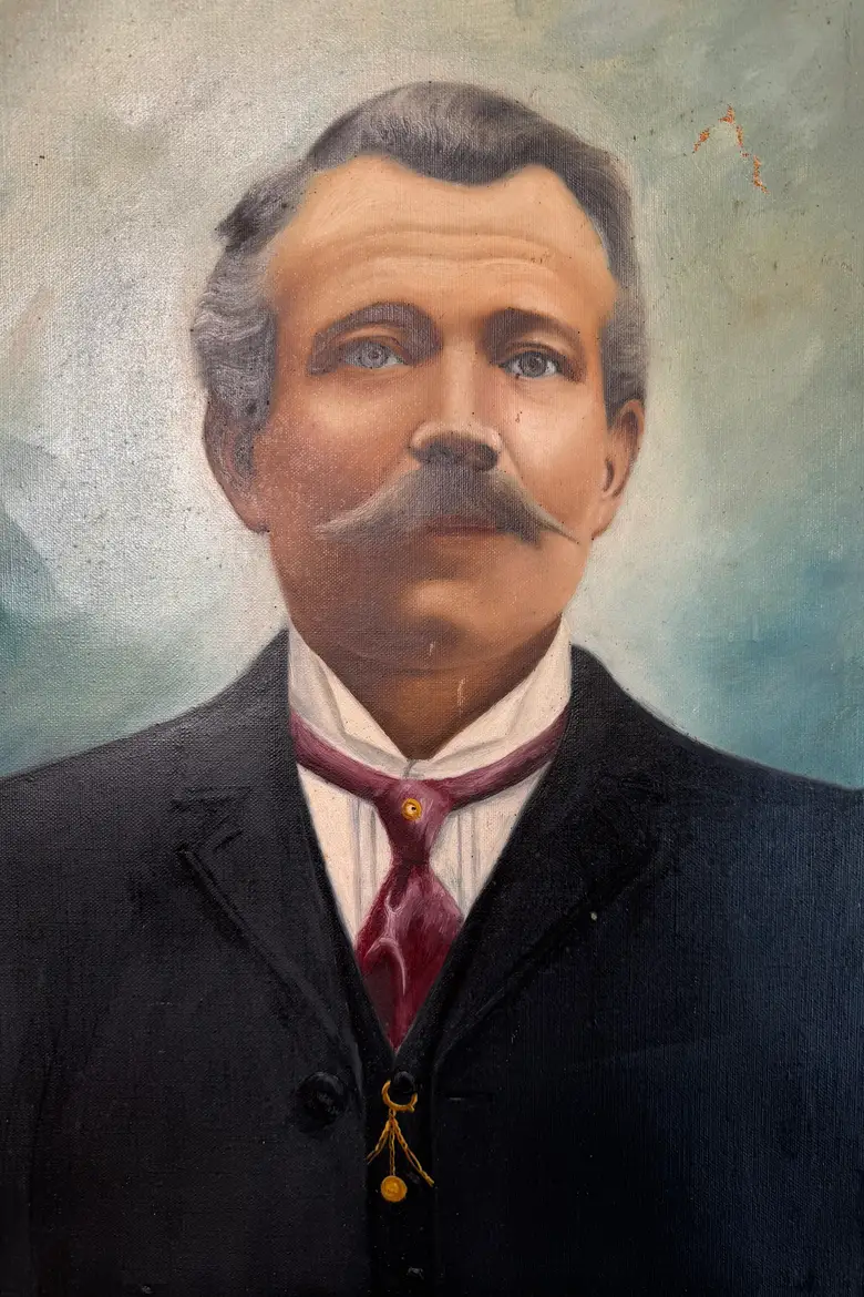 Portrait d’ancêtre – début XXe — Ancien portrait d’ancêtre