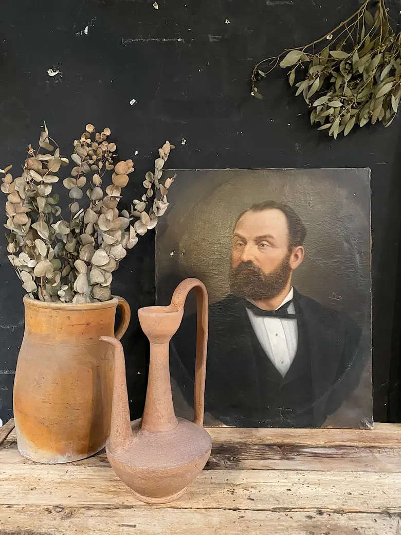 Ancien portrait d’ancêtre Début XXème