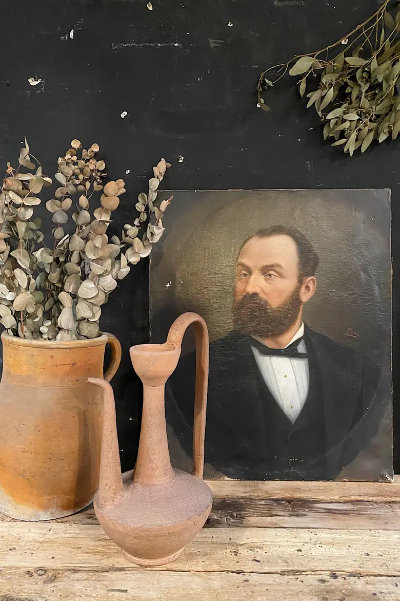 Ancien portrait d’ancêtre Début XXème