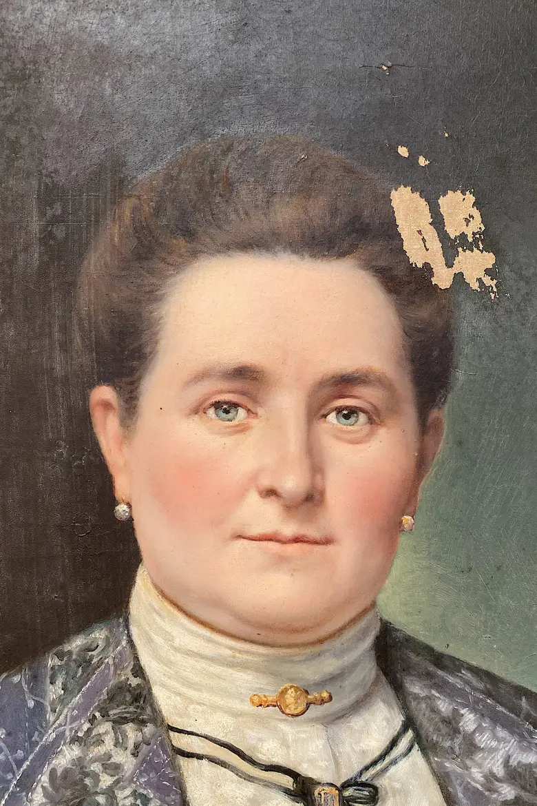 Ancien portrait d’ancêtre Début XXème