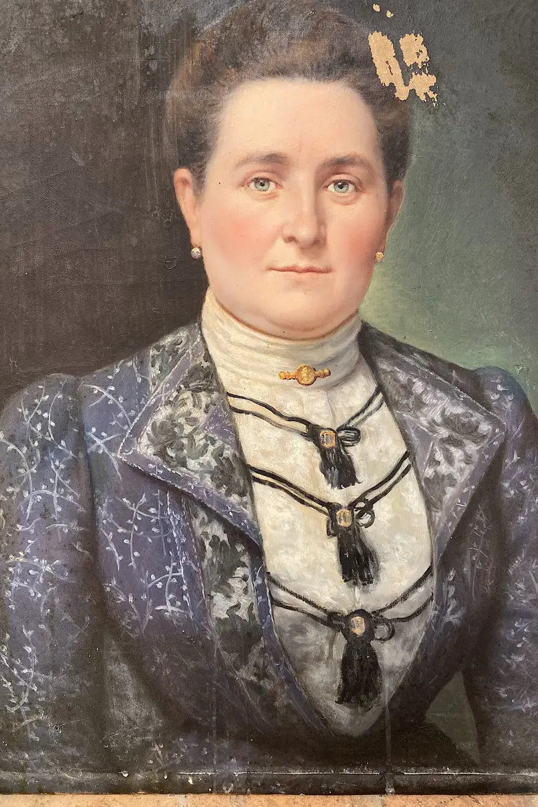 Ancien portrait d’ancêtre Début XXème