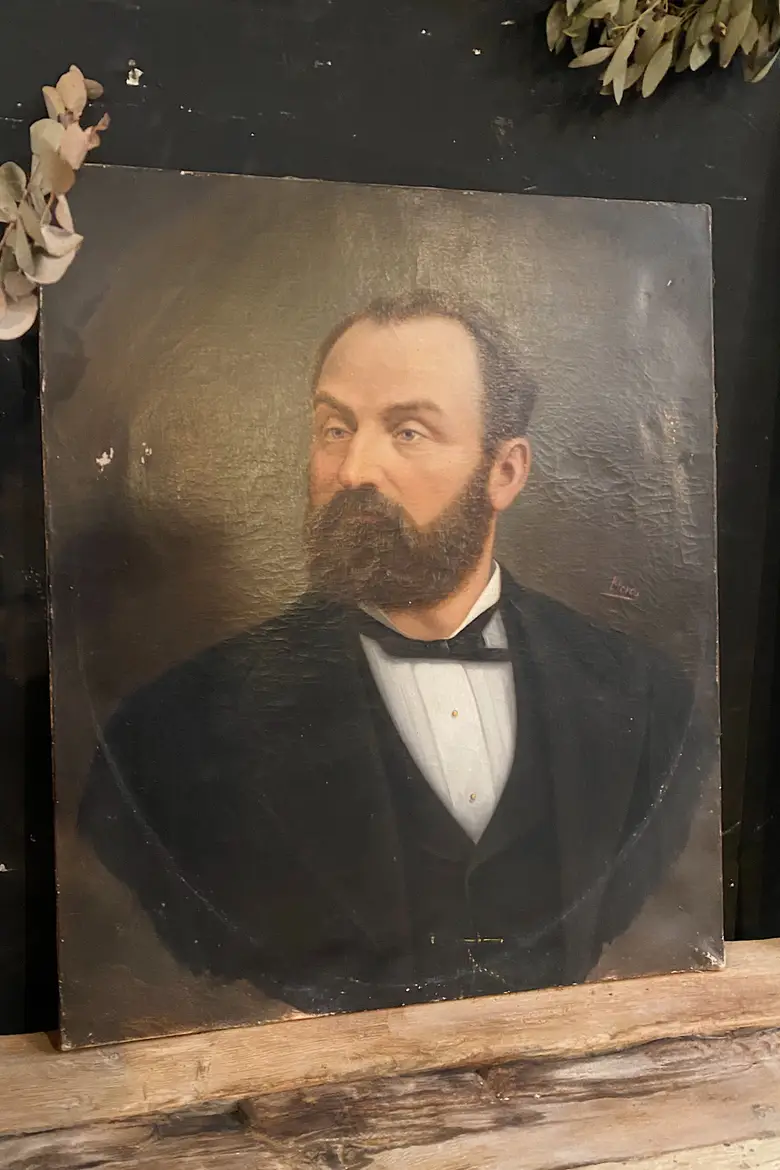 Ancien portrait d’ancêtre Début XXème