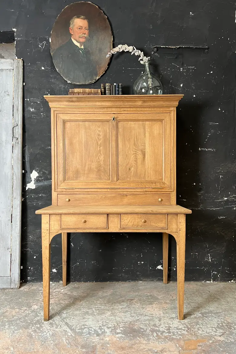 Ancien secrétaire en chêne