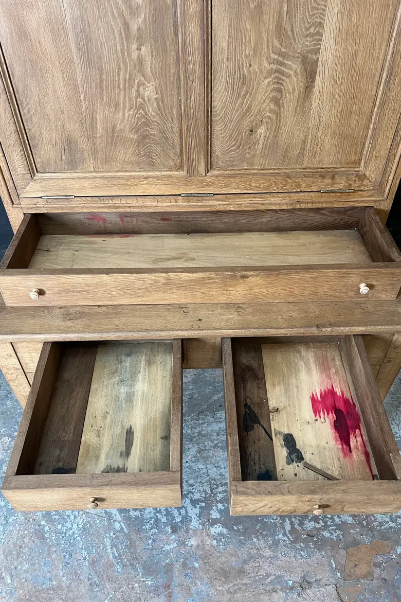Ancien secrétaire en chêne