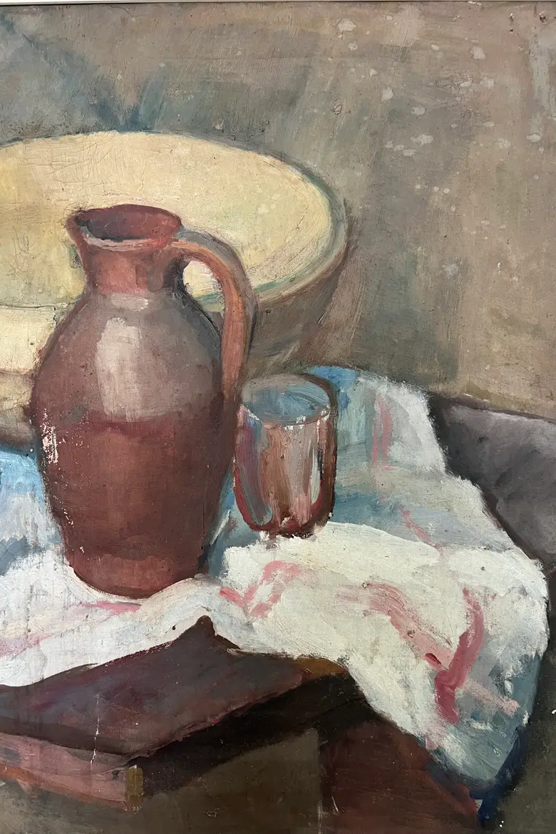 Ancien tableau de nature morte