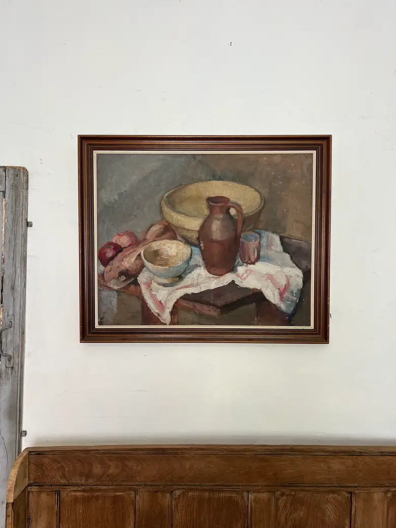 Ancien tableau de nature morte