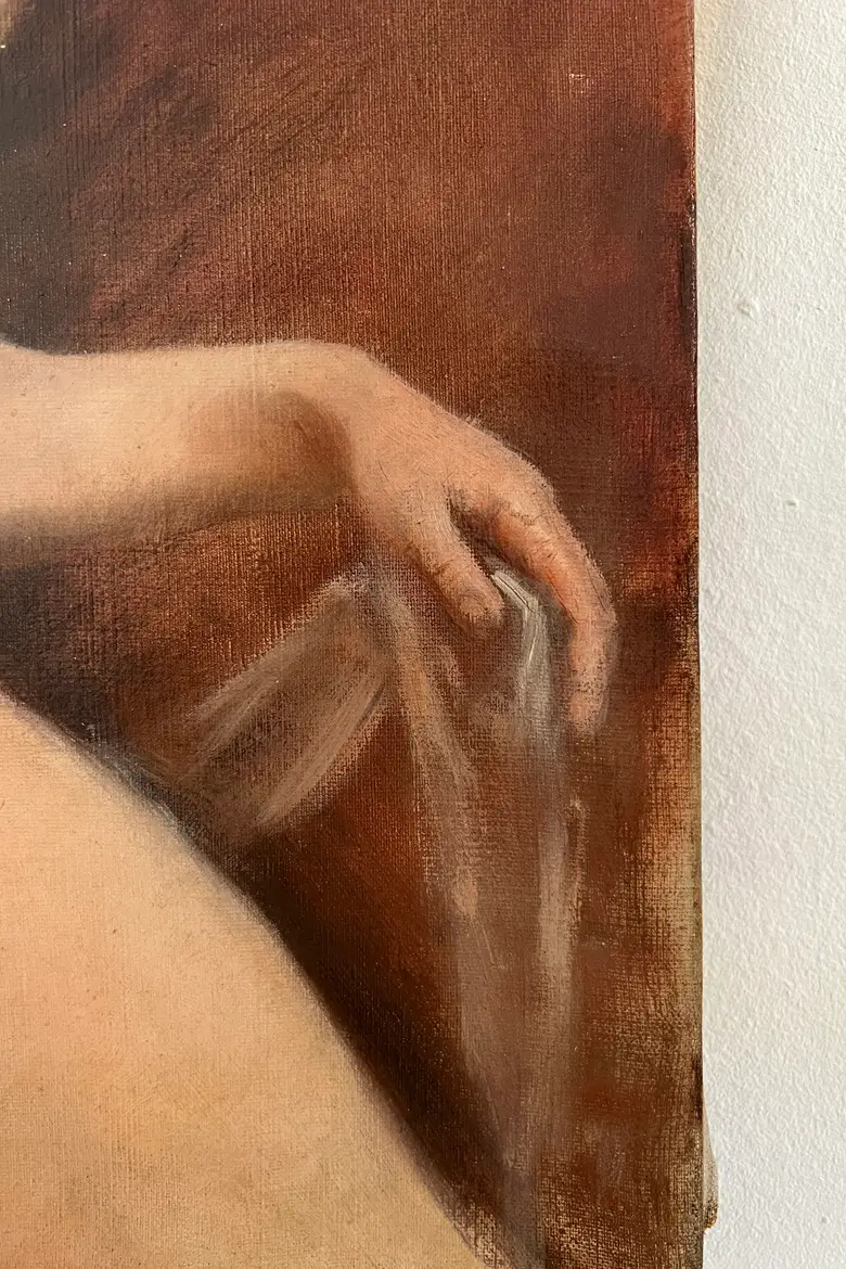 Ancien tableau de nu 1900