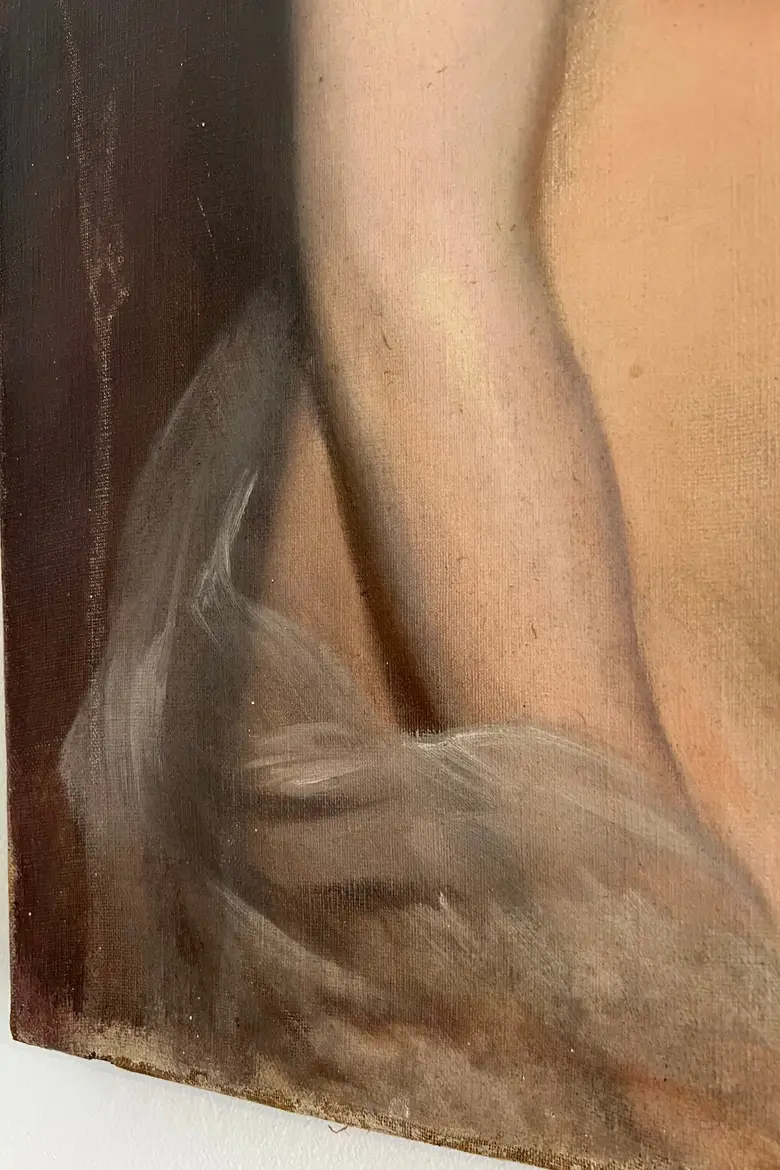 Ancien tableau de nu 1900