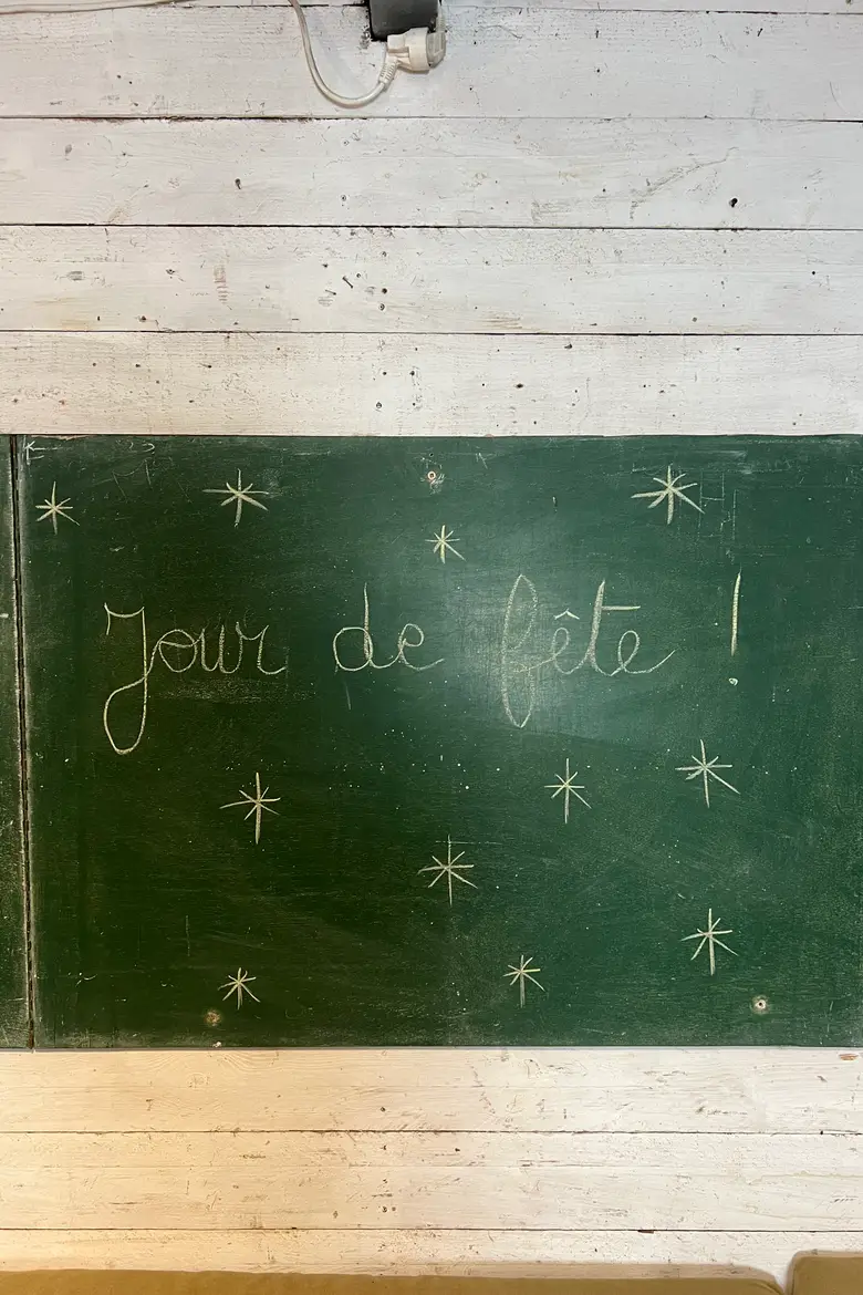 Ancien tableau d’école Années 50
