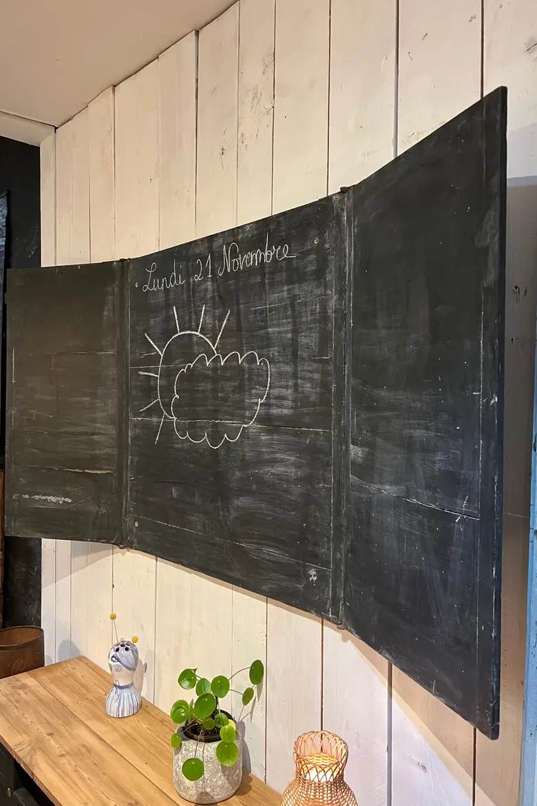 Ancien tableau d’école Années 50
