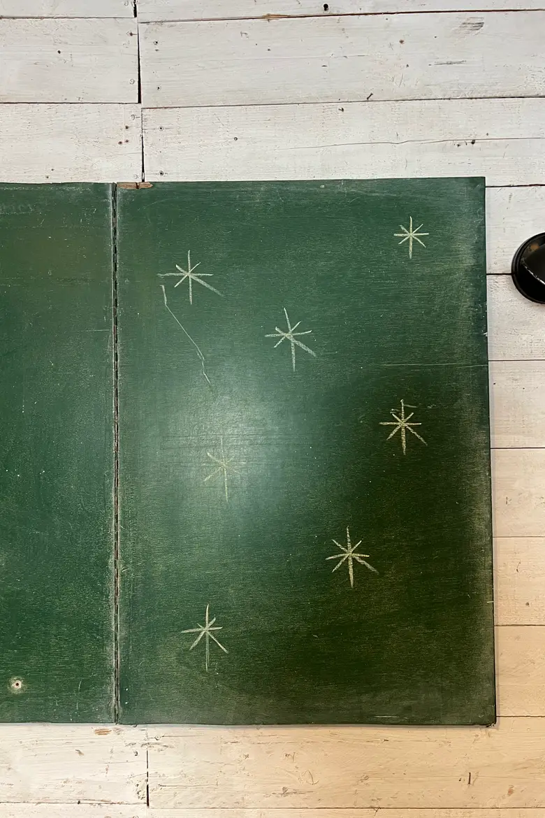 Ancien tableau d’école Années 50