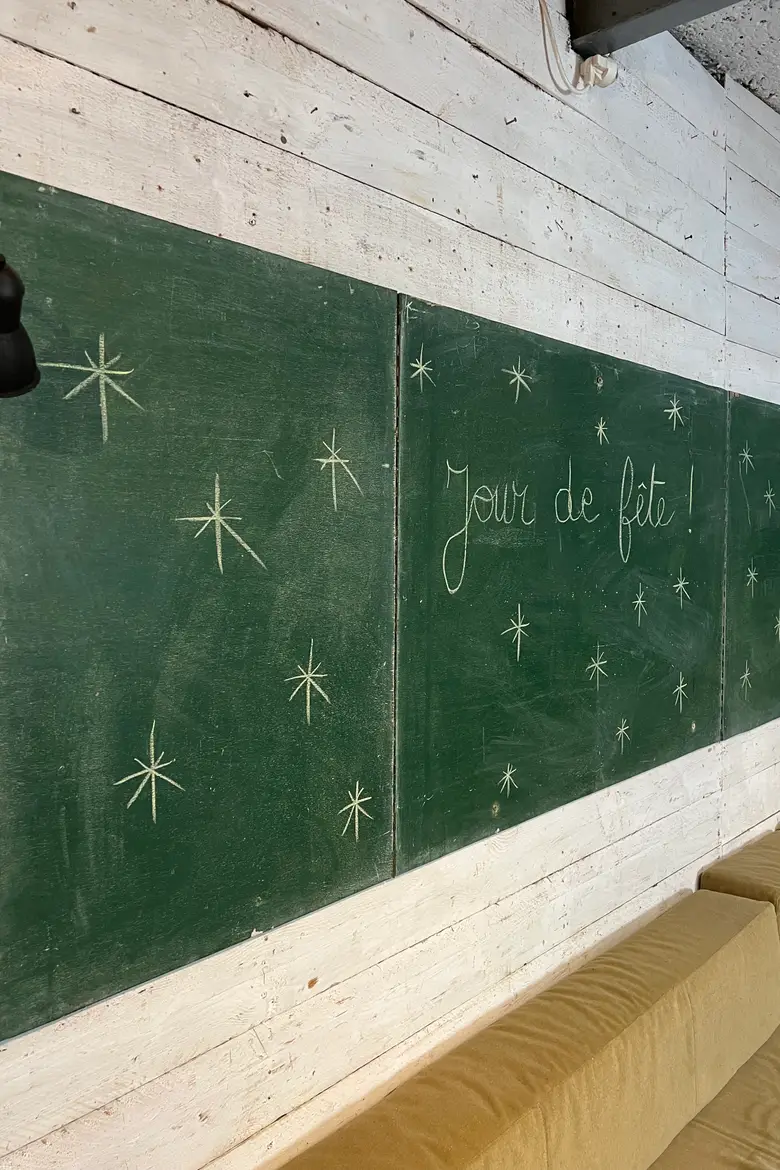 Ancien tableau d’école Années 50