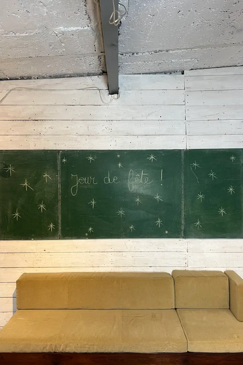 Ancien tableau d’école Années 50