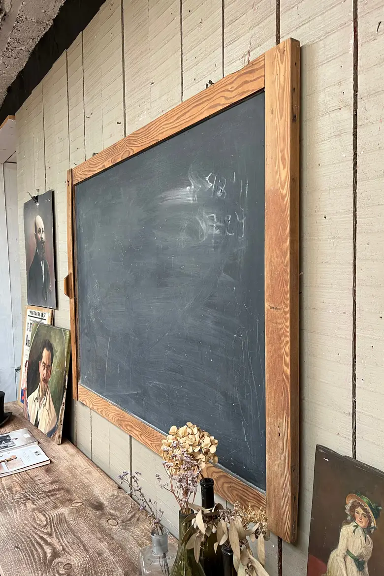 Ancien tableau d’école Années 50