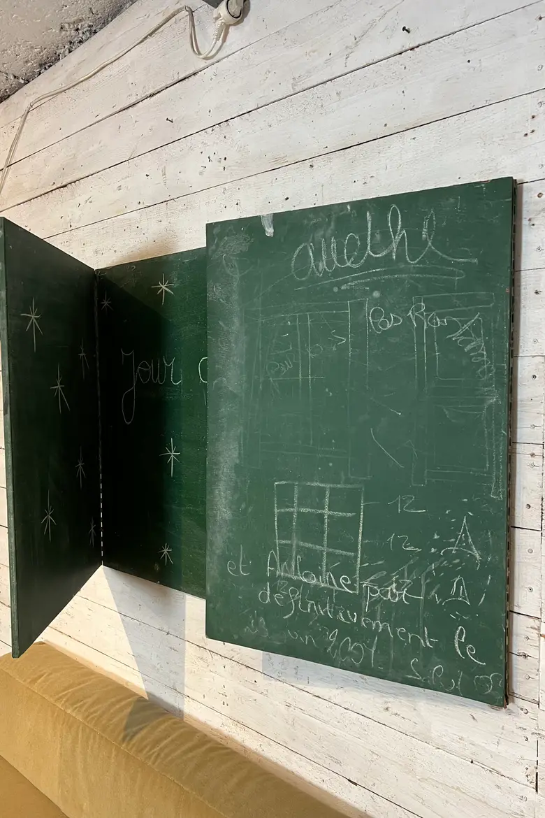 Ancien tableau d’école Années 50